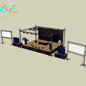 China exhibition Aluminum Spigot Bolt Truss Square Triangle Ladder Shape factory