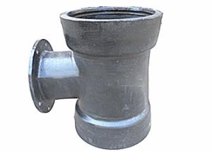 China Round Ductile Iron Fittings Double Socket Tee With Flange Branch ISO2531 factory