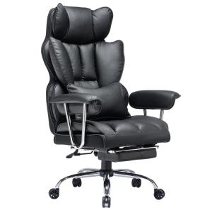 China Assurance Guaranteed of Modern PU Leather Computer Chair with Lumbar Support and Feet factory