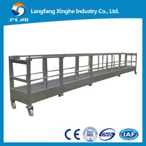 China Temporary high rise window cleaning , xinghe zlp630 suspended platform manufacturer , zlp800 lifting gondola scaffolding factory