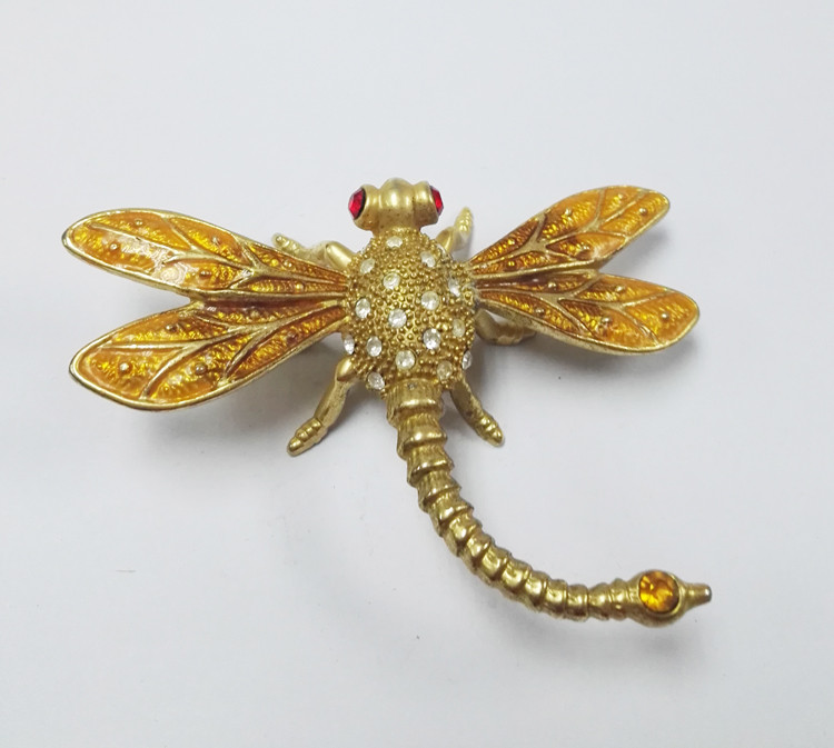 Dragonfly jewelry box enameled trinket box dragonfly trinket box gift jewelry box