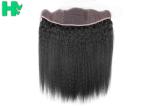 Virgin Brazilian Human Hair Kinky Straight 13*4 Frontal Wefts Lace Hair Closure