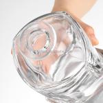 375Ml 500Ml 750Ml 1000Ml Transparent Round Flint Glass Liquor Wine Whisky Vodka