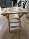Modern Design Small Folding Garden Rubber Wood Table for Patio Outdoor Coffee
