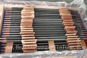 China C12200 / TP2 Copper Finned Tube , Tension Wrapped L Type Condenser Tube factory