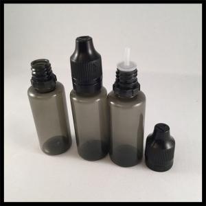China Black Clear Dropper Bottles , Medical Grade Plastic Eye Dropper Bottles factory