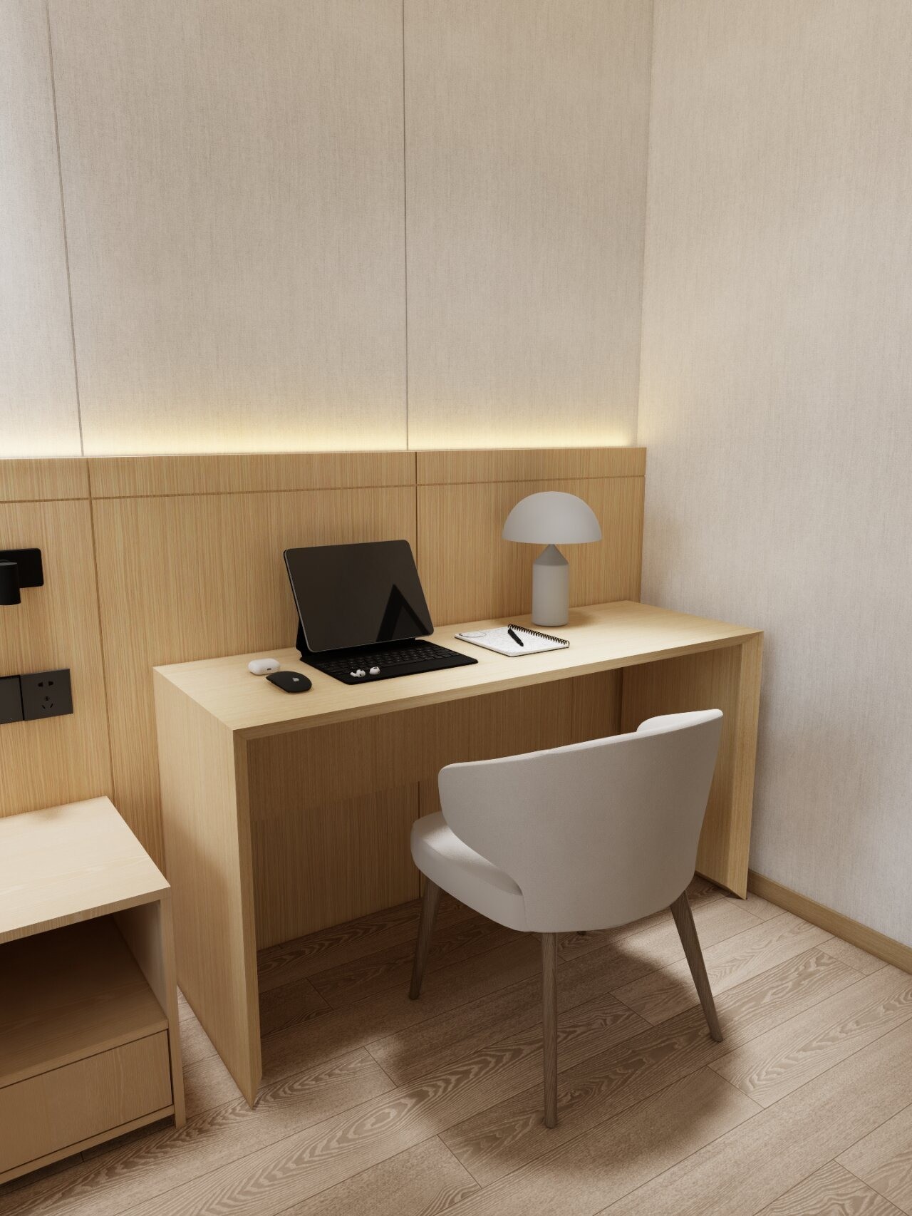 High Grade Hotel Bedroom Furniture Artificial Leather Eco - Friendly Panel