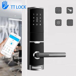 China TTlock App Card Apartment Smart Door Lock Password Door Lock With 4 Pcs AA Battery factory