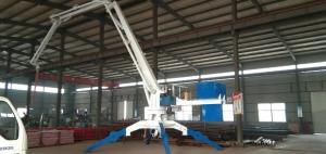 China Hydraulic 5.5kw Concrete Placing Boom 360 Degree Rotation With 3m Hose factory