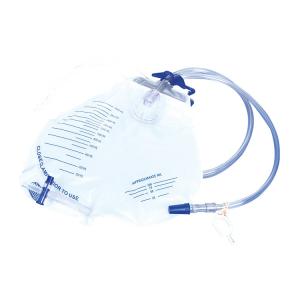 China Urine Drainage Bag 2000 Ml Urinary Bag Urine Bag 2000ml Sterile Medical PVC Urine Meter Drainage Collector Bag factory