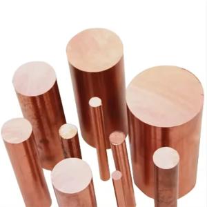 China Oxygen Free Copper Round Rod C10100 5mm-200mm Diameter Machining Grade factory