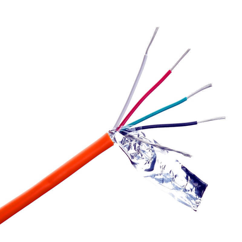 PVC Insulated Copper Multi Core 4 Core 24AWG Fire Alarm Cable Wire for Security