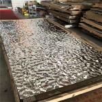 1000x2000mm Water Ripple Stainless Steel Sheet Four Feet Flat Shape