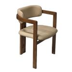 Living Room Chair Wooden Chairs Modern Sample Design Soft Seat Velvet Lamb Wool