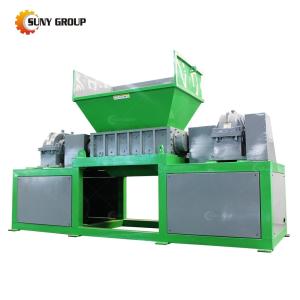 China Solid Hard Metal Waste Management Machine Double Shaft Shredder with 2300KG Capacity factory
