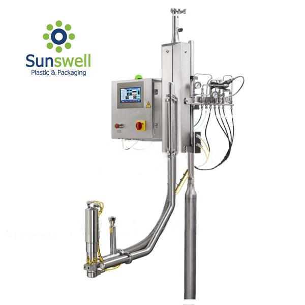 China LN2 Bottled Water 1000ms Liquid Nitrogen Dosing Machine factory