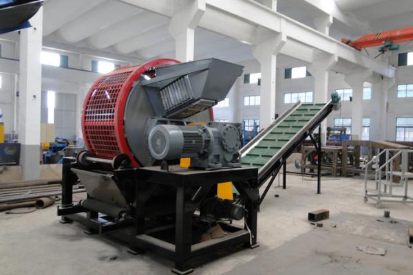 ZPS-1200 Used Tire Shredder Tyre Shredding Equipment For Waste Tire Recycling