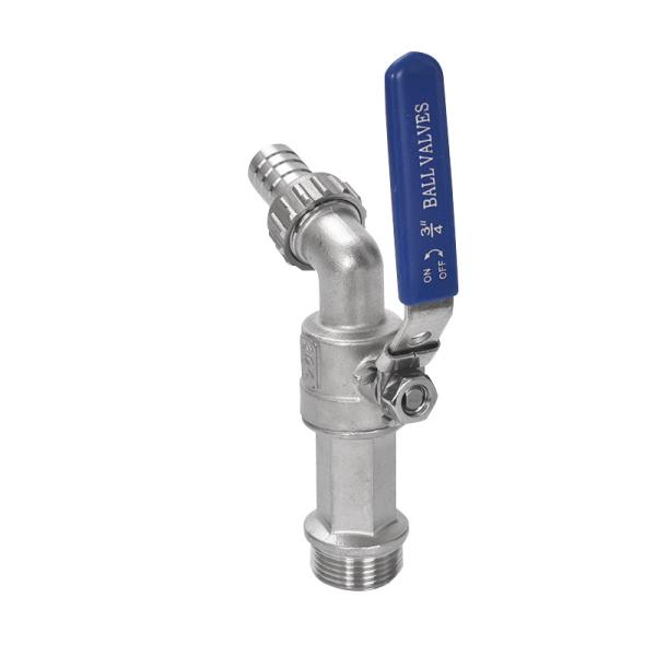 Stainless Steel Thread Faucet Tap Fitting Angle Ball Valve