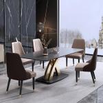 Rectangle Marble Marble Dining Tables 2/4cm For Gatherings