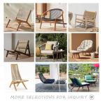 Patio Modern Leisure Sofa Type Set Hotel Rope Chair Outdoor Waterproof Teak