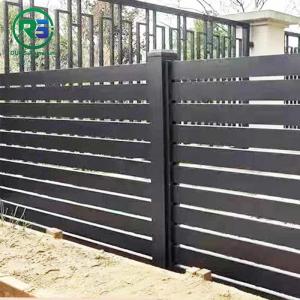 China Customized PPG Slat Horizontal Aluminum Privacy Fence Aluminium Garden Fencing factory