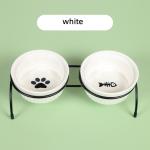 Ceramic Cat Food Basin Double Bowls Protect Cervical Vertebra