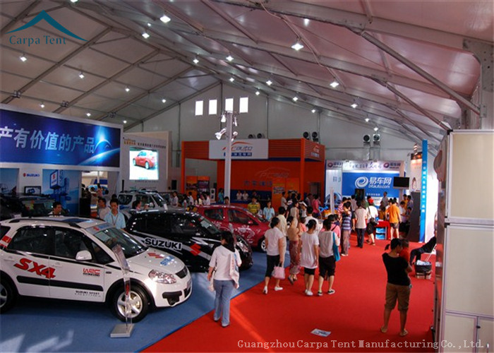 20m Width Canton Fair Exhibition Tents Pavilion Tent 650g/m2 Translucent PVC Fabric