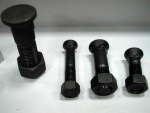 China High Tensile Track Shoe Bolts Nuts 4F3652 Construction Machinery Spare Parts factory