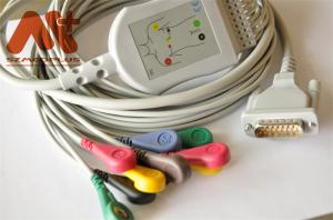 China medical TPU Electrode Lead Cable For Mindray R12 Electrocardiograph factory