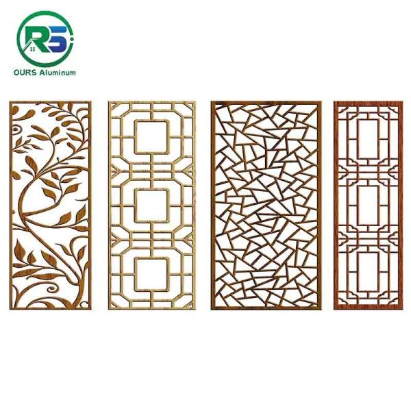Simple Style Aluminum Decorative Metal Window Grilles Indoor Facades 3.0mm 3.5mm