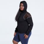 OEM 200g Women'S Plus Size Yoga Wear sexy long Sleeve Workout Hoodie