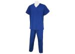 Fashion Navy Short Sleeve Mens Fitted Scrubs , Safety Workwear Clothing Anti