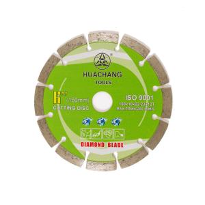 China 150x22.23mm 6 Inch Segmented Diamond Blade For Cutting Concrete Brick Stone factory
