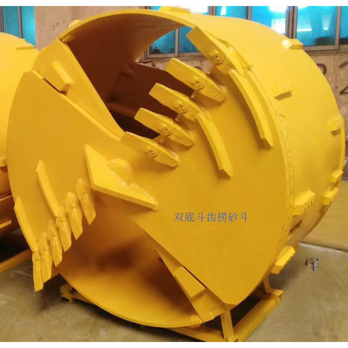 Rock Drilling Bucket With Flat Teeth , jthl Bored Piling Soil Bucket