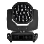 Bee Eye Led 19x15W RGBW LED Moving Head 4 In 1 Quad LED Wash Moving Head Zoom