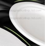 round plate for dinner use, compostable products round plate for dinner, dinner