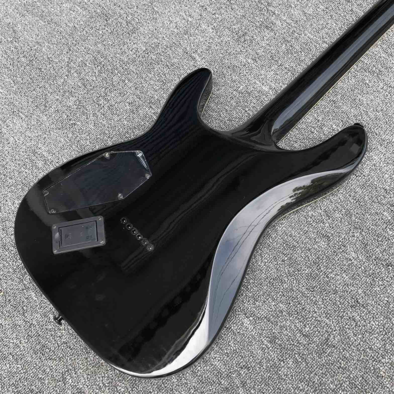 ES Solid Body Brown Burst Maple Top 6 Strings Electric Guitar with Black Hardware
