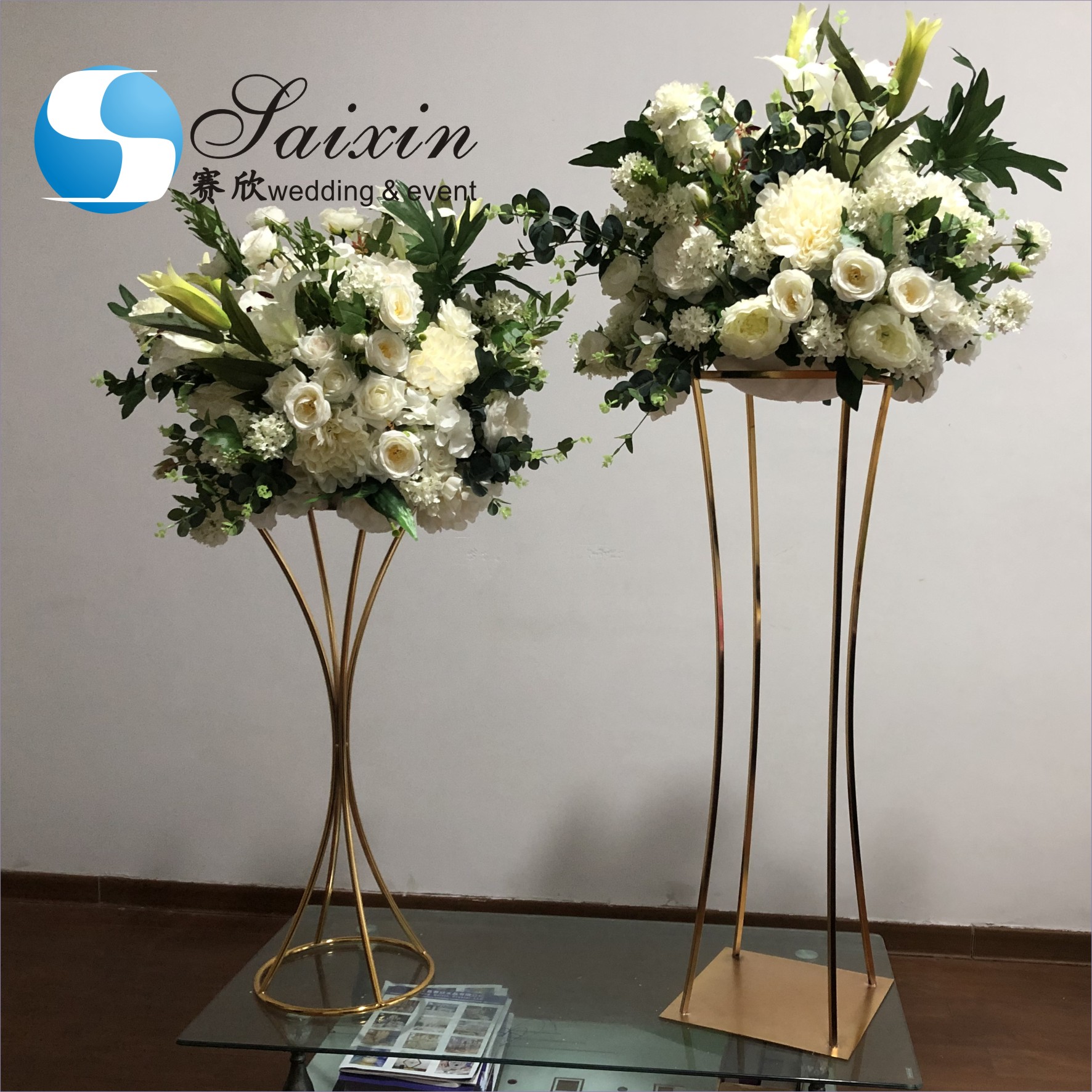 Wedding Decoration Supplies Custom Color Silk Wedding Floral Table Runner Sweetheart Table Artificial Flowers