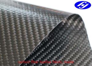 China Matte Polyurethane Leather Fabric TPU Coated Twill 3K Carbon Fiber factory