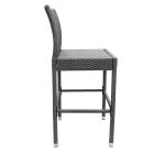 Vintage High Wooden Black Metal Bar Stool Set Of 4 Chair School Gym Workshop