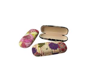 China Classical Beauty Optical Glasses Case Japanese Flower Cloth Eyeglasses Case Box factory