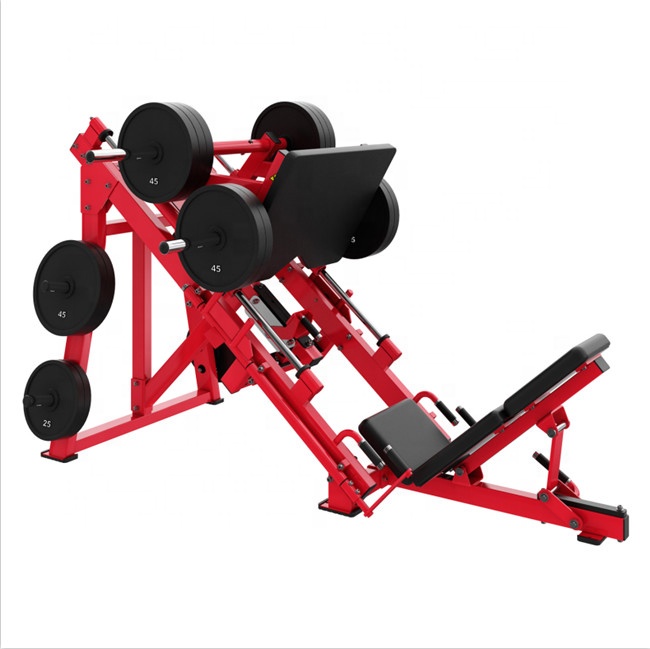 Commercial Gym Equipment Adjustable Bench 45 Degree Leg Press Plate Loaded