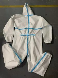 China Sterile Disposable Protective Coverall , Disposable Coverall Suit For Doctors / Patient factory
