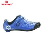 Water Proofing Blue Road Bike Shoes Microfiber Upper With CE / ISO Certification