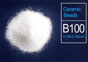China Ceramic beads blasting media ZrO2 60% Min. B100 size 0.106-0.180mm factory