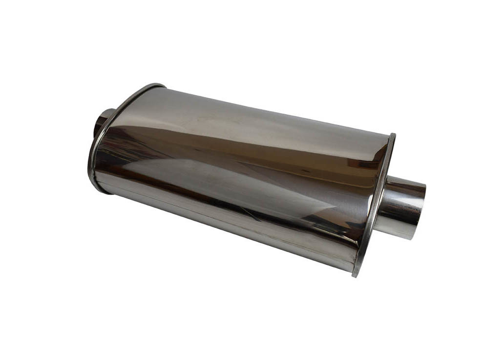Stainless Steel Auto Spares Exhaust Universal Muffler Silencer Oval Body