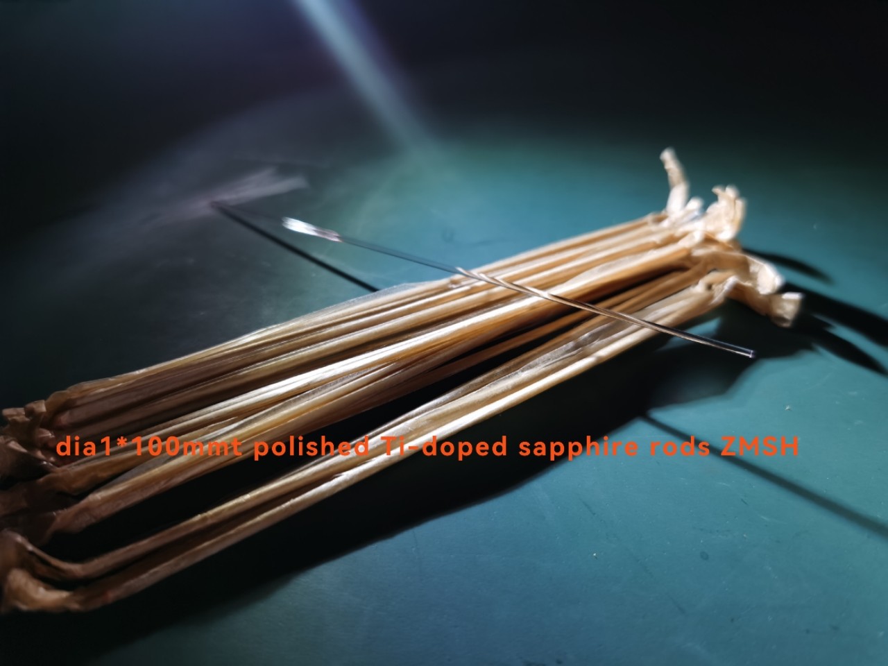 Surface Polished Dia1*100mm Ti3 Doped Sapphire Rod Lens For Laser