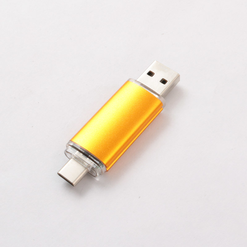 Metal 256GB OTG USB Flash Drive Laser Logo For Android Iphone