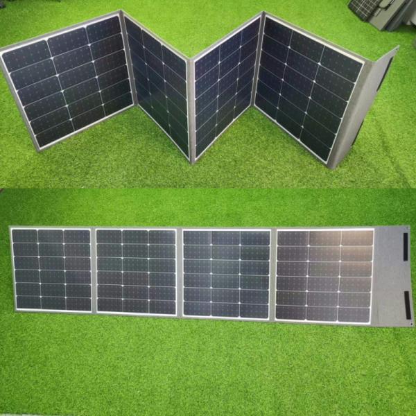 China 4 Fold High Polymer Solar PV Panel 200W Foldable for Outdoor Off Grid Power for Distributors and OEM Orders factory