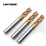 HRC65 Corner Radius Milling Cutter Burr Metric End Mill For Cutting Stainless
